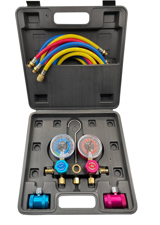 FJC 6850 R1234YF A/C Air Conditioning Manifold Gauge Kit