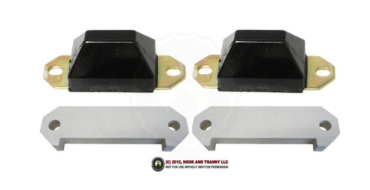 82-02 Trans Am Polyurethane Rear End Differential Bump Stops w/ Spacers BLACK