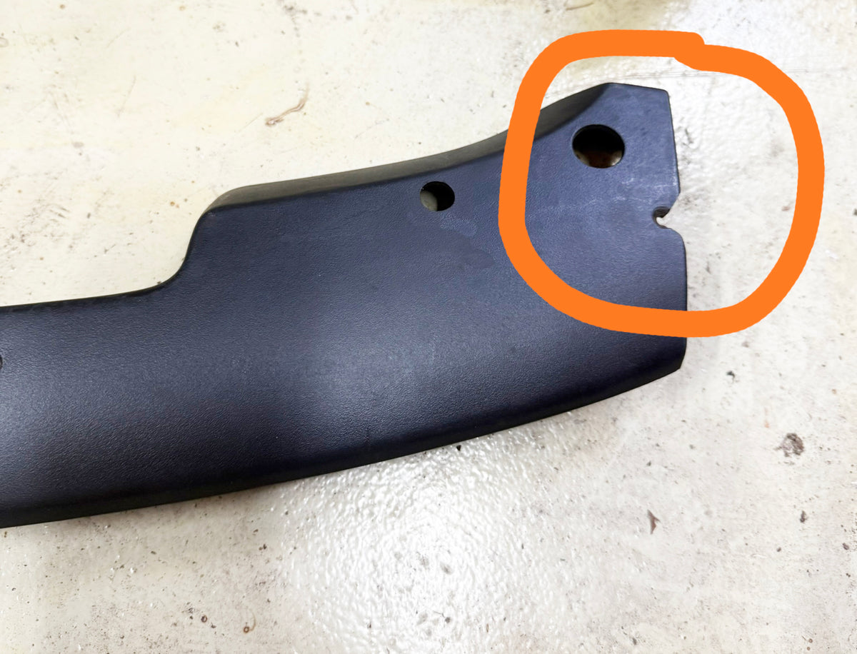 84-88 Corvette Windshield Sun Visor Bow Header Upper Trim Panel CHIPPED 06118