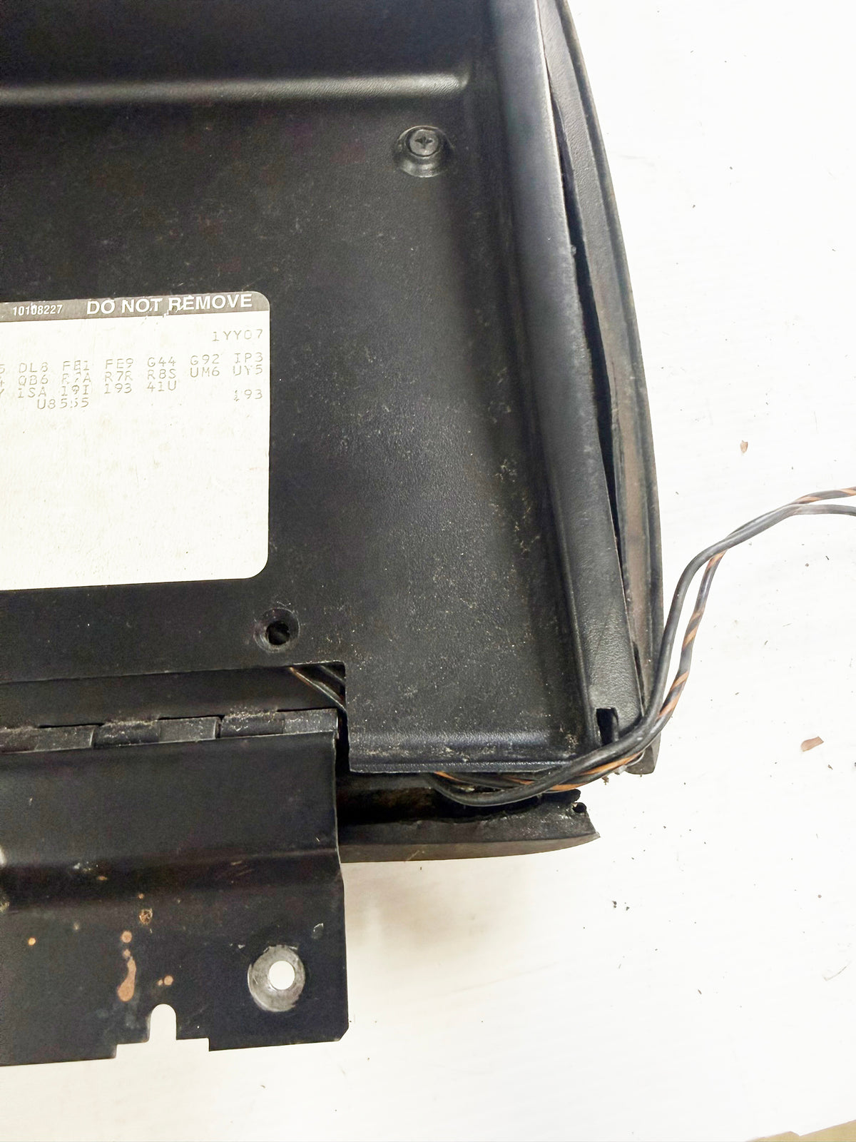 90-96 Corvette Center Console Armrest Lid WARPED/CRACKED 06130
